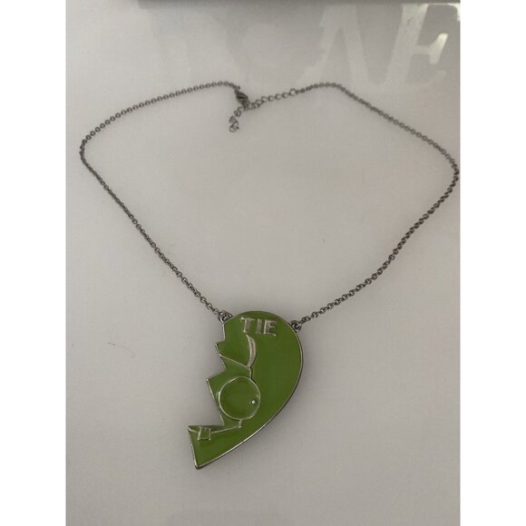 Vintage Nickelodeon Bestie Pendant Necklace TIE Half Green Rare Complete Yours - Picture 9 of 16